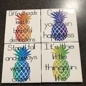 Coasters, set of four